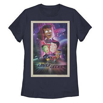 Juniors' Star Trek Lower Decks Group Shot Poster Graphic Tee