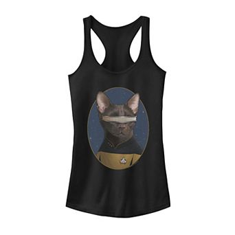 Juniors' Star Trek LaForge Cat Formation Tank Top