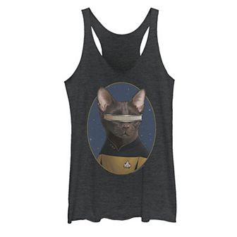 Juniors' Star Trek LaForge Cat Formation Tank Top