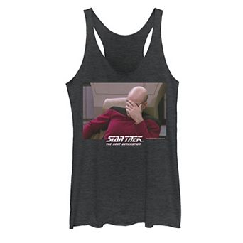 Juniors' Star Trek: The Next Generation Captain Picard Face Palm Tank Top