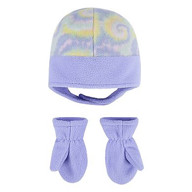 Toddler Nike Tie Dye Trapper Hat & Mittens Set