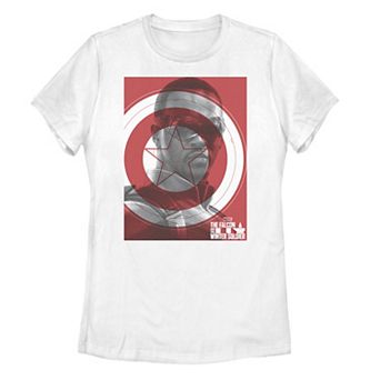 Juniors' Falcon Winter Soldier Falcon Shield Poster Tee