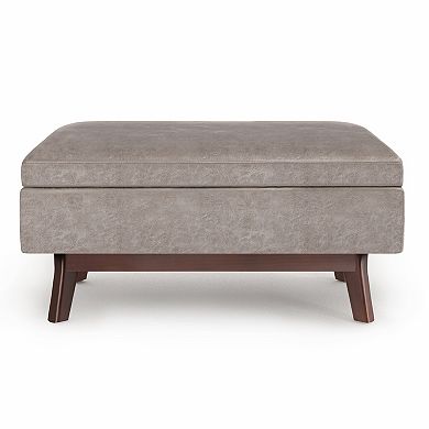 Simpli Home Owen Rectangular Hidden Storage Ottoman