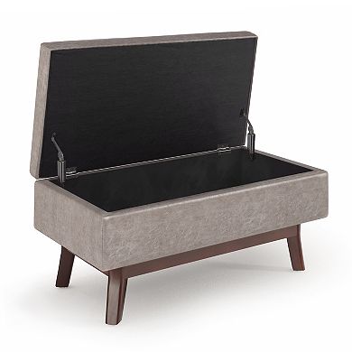 Simpli Home Owen Rectangular Hidden Storage Ottoman