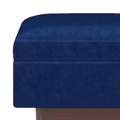 Simpli Home Owen Rectangular Hidden Storage Ottoman