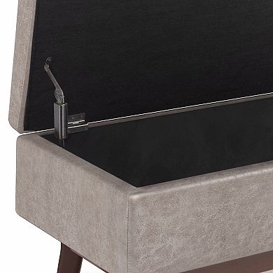 Simpli Home Owen Rectangular Hidden Storage Ottoman