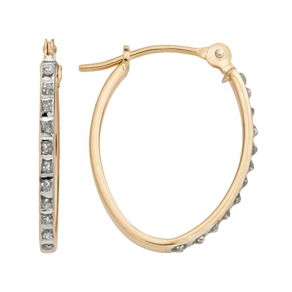 Kohl's 14k gold 2024 hoop earrings