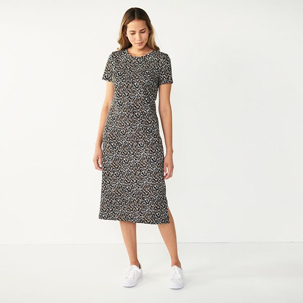 nine west midi shirt dress Nine West Lot 2 Women's S Midi Dresses Yellow Tank & Gray Shirt Dress