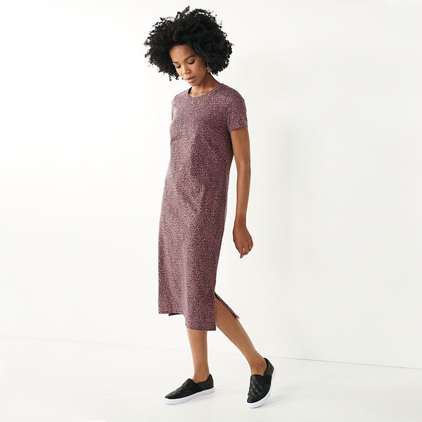 Women's midi t shirt dress sale