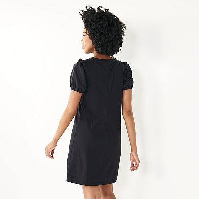 Women's Nine West Puff Sleeve Shift Dress