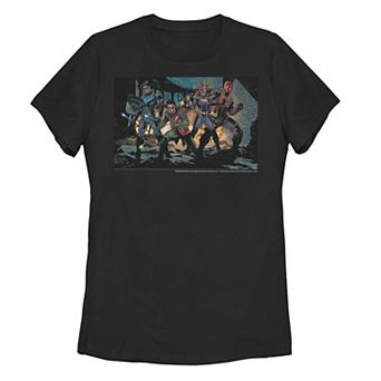 Juniors DC Fandome Gotham Knights Game Group Shot Portrait Tee