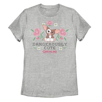 Juniors Gremlins Gizmo Dangerously Cute Faux Stitched Tee
