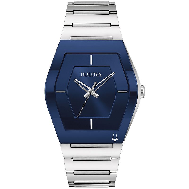 Bulova Futuro Men's Stainless Steel Bracelet Watch - 96A258, Size: Large, Silver