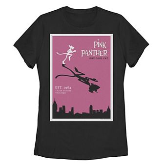 Juniors' The Pink Panther Silhouette Poster Tee