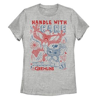 Juniors Gremlins Handle With Care Sketch Tee