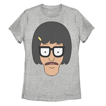 Juniors' Bob's Burgers Tina Big Face Graphic Tee