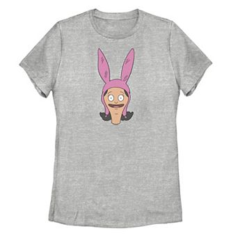 Juniors' Bob's Burgers Louise Happy Big Face Graphic Tee