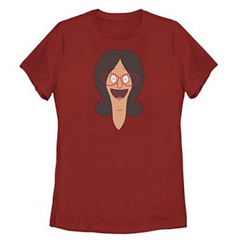 Juniors' Bob's Burgers Linda Big Face Graphic Tee