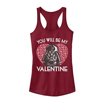Juniors' Star Wars You Will Be My Valentine Darth Vader Tank Top