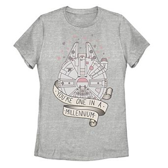 Juniors' Star Wars Millennium Falcon One In A Millennium Tee