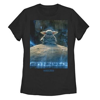 Juniors' Star Wars The Mandalorian Grogu The Child aka Baby Yoda Graphic Tee