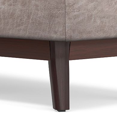 Simpli Home Owen Gray Rectangular Storage Ottoman