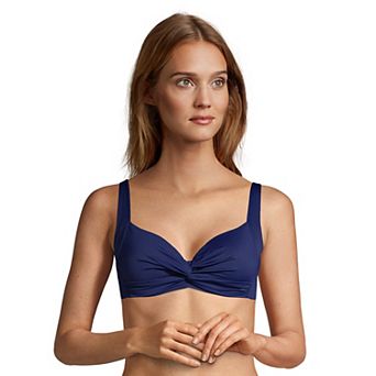 Women's Lands' End DDD-Cup Twist-Front Underwire Bikini Top