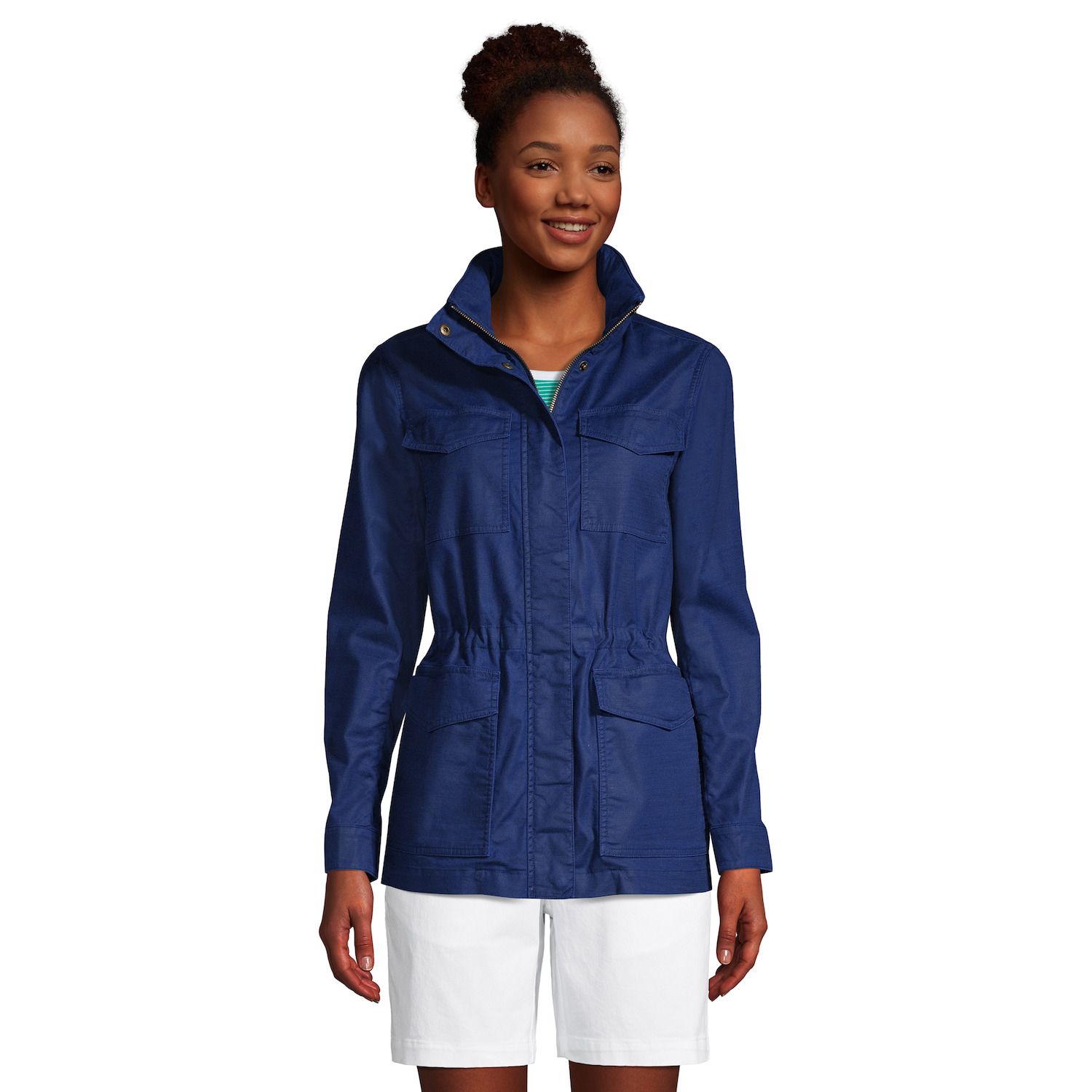 Image for Lands' End Women's Hooded Cargo Jacket at Kohl's.
