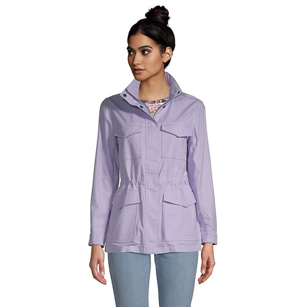 Women's Lands' End Hooded Cargo Jacket