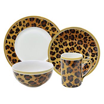 Animal print clearance dinnerware sets