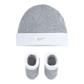 Baby Nike Swoosh Hat & Bootie Socks Set