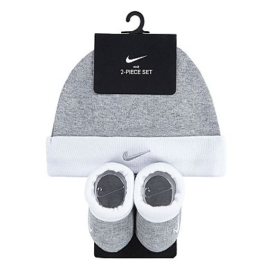 Baby Nike Swoosh Hat & Bootie Socks Set