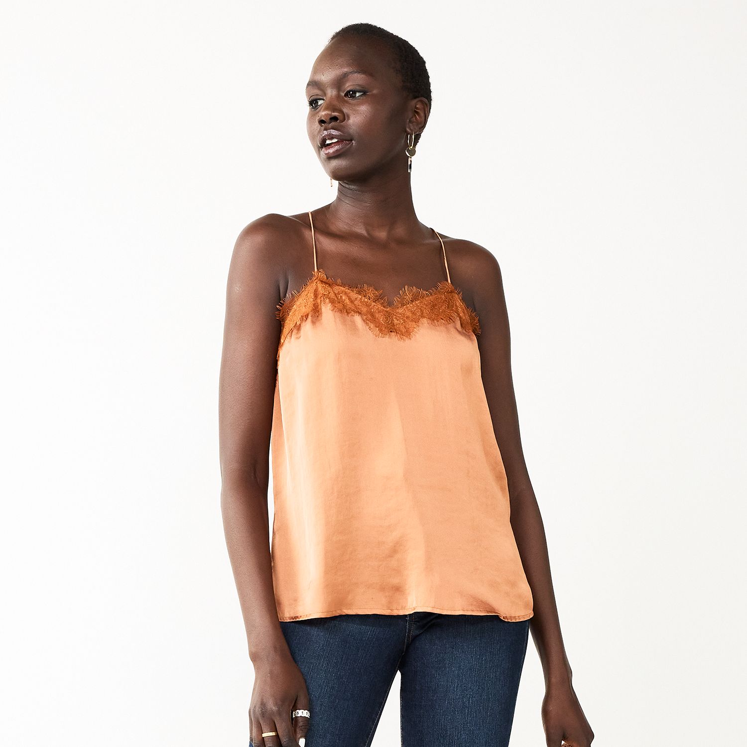 Women's Nine West Lace Trim Cami