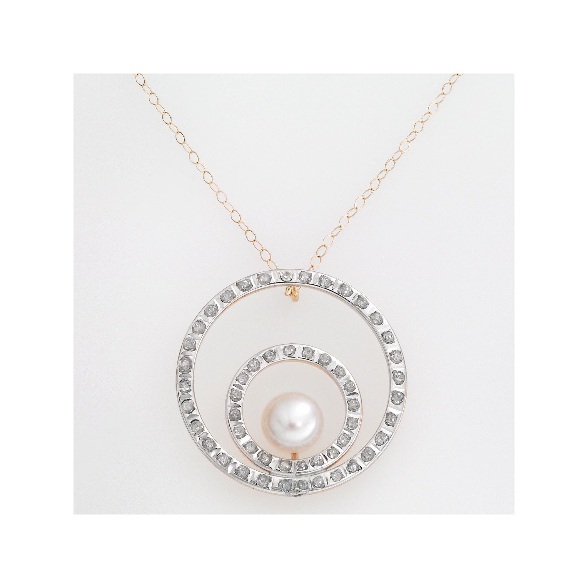 Diamond Fascination® 14k Gold Diamond Accent & Freshwater Cultured Pearl 
