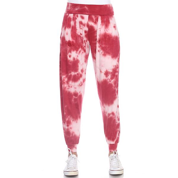 White Mark Tie-Dye Harem Pants