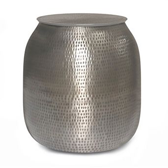 Simpli Home Griffen Metal Storage End Table