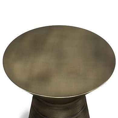 Simpli Home Sheridan Metal Accent End Table