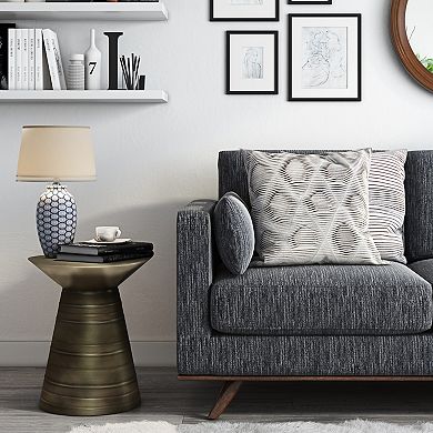 Simpli Home Sheridan Metal Accent End Table