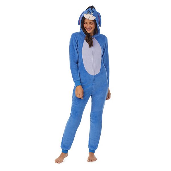 Women S Eeyore Hooded One Piece Costume Pajamas