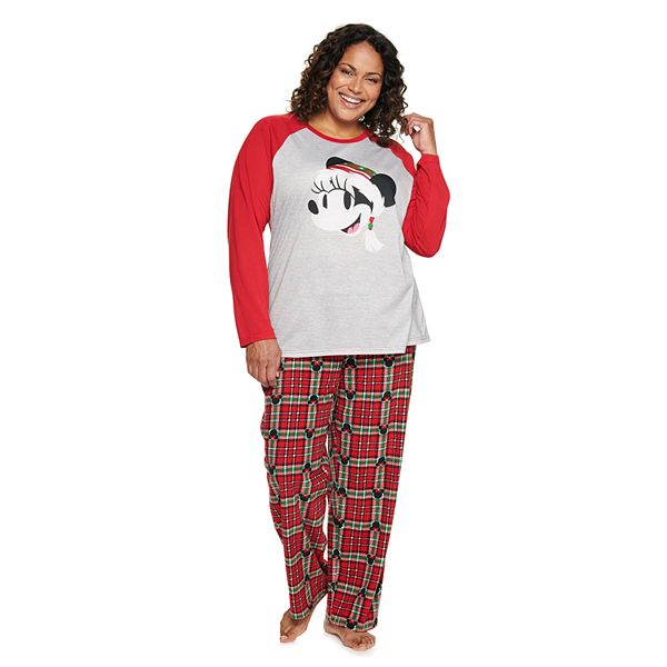Minnie Mouse Fleece Jogger Pants Womens Plus Size Disney Elastic Cuff –  Open and Clothing