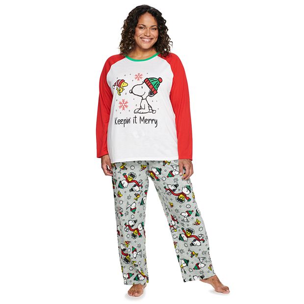 Plus Size Jammies For Your Families® Peanuts Pajama Set