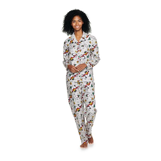 Women s Jammies For Your Families Peanuts Pajama Set