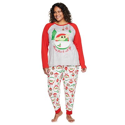 Plus Size Jammies For Your Families Star Wars The Mandalorian The Child aka Baby Yoda Pajama Set