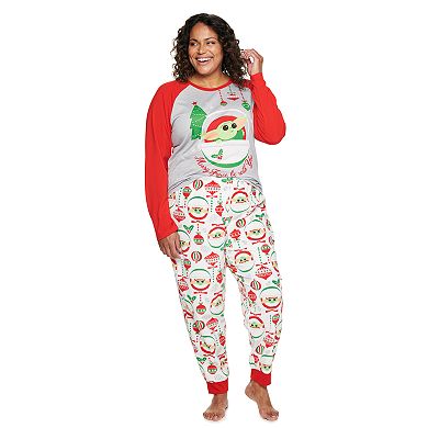 Plus Size Jammies For Your Families® Star Wars The Mandalorian The Child aka Baby Yoda Pajama Set