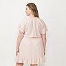Plus Size LC Lauren Conrad Ruffle Sleeve Fit & Flare Dress