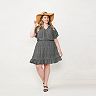 Plus Size LC Lauren Conrad Ruffle Sleeve Fit & Flare Dress