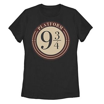 Juniors' Harry Potter Platform 9 3/4 Simple Logo Graphic Tee