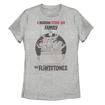 Juniors' The Flinstones A Modern Stone Age Family Graphic Tee