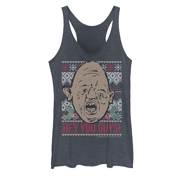 Juniors The Goonies Sloth Hey You Guys Ugly Christmas Style Tank Top