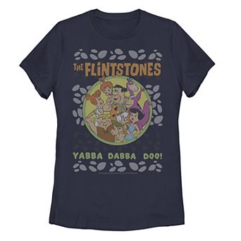 Juniors' The Flinstones Yabba-Dabba-Doo Ugly Christmas Sweater Style Graphic Tee